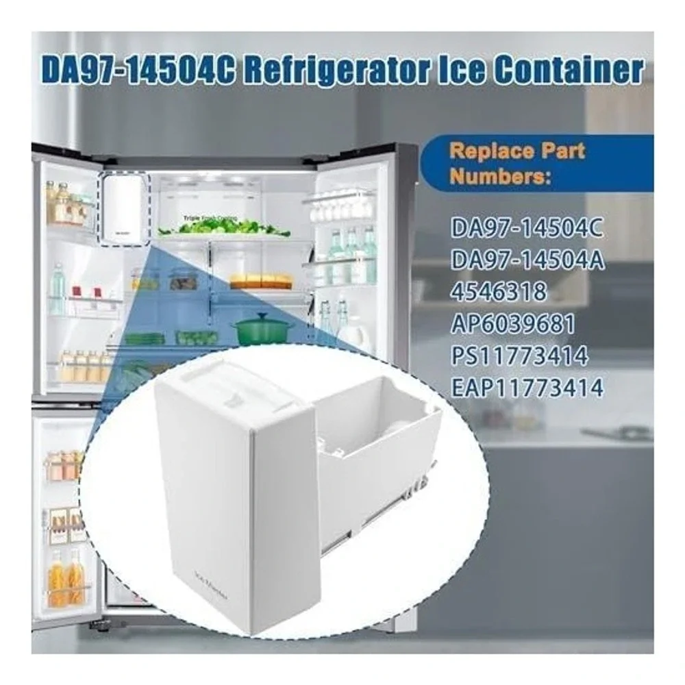 GARSOO Ice Container for Samsung Refrigerator DA97-14504C DA97-14504A Ice Master